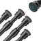 AIZESI Spring Tension Curtain Rods Short Tension Rod (Black, 28" to 41"-4Pcs)...