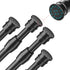 AIZESI Spring Tension Curtain Rods Short Tension Rod (Black, 28" to 41"-4Pcs)...
