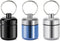 Pill Holder Keychain Container,Portable Aluminium Alloy Waterproof Pill Boxes for Purse Pocket,Small Pill Cases for Outdoor Travel Camping Daily U...