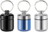 Pill Holder Keychain Container,Portable Aluminium Alloy Waterproof Pill Boxes for Purse Pocket,Small Pill Cases for Outdoor Travel Camping Daily U...