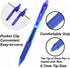 ChicRosa 40 Pack Blue Gel Pens, Retractable Medium Point Gel Ink Pens Smooth Writing for School Office Home, Comfort Grip(20 Pens with 20 Refills)...