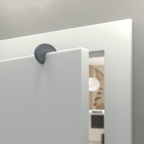 Qdos Safety Finger Slam Pinch Guard | Gray | Guaranteed NOT to compress or fall off like other products - Protect Fingers from Slamming Doors - Bi...