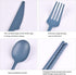 Camping Utensil Set, Reusable Utensils Set with Case, Plastic Cutlery Set Forks Spoon Tableware Chopsticks, Portable Cutlery Set for Travel Picnic...