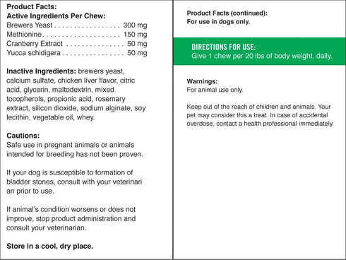 Pet Naturals Lawn Aid Dog Urine Neutralizer for Lawn - 60 Chicken-Flavored Chews - Healthy Dog Treats for PH Balance in Urine Maintain Green Grass...
