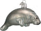 Old World Christmas Manatee Glass Blown Ornament for Christmas Tree...