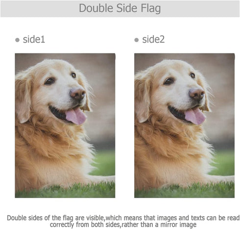 BlueViper Golden Retriever Dog Garden Flag Banner 12 x 18 Inch Decorative Garden Flag for Outdoor Lawn and Garden Home Décor Double-Sided...