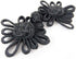 Chinese Frogs Button Closures Hook & Eye Fastener - Sewing Quilting Renaissance Dance Hawaiian Bridal Costumes Outfit Drapery Home Decor-Black -4"...