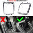 Hacreyatu for VW Manual Golf 7 7.5 Golf R Left Driving Gear Shift Knob Lever Gear Stick Frame Bracket Circle Shift Knob 5GG713203A...