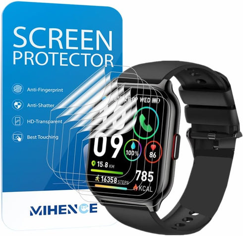 Screen Protector Compatible for SKG V7-2 Smart Watch, HD Full Coverage TPU Protective Film Compatible for SKG Smart Watch for Men Women 1.95"" Sma...