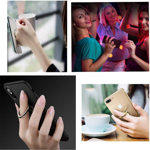 Phone Ring Holder for Hand 360° Rotation Metal Phone Grip for Magnetic Car Mount Compatible with iPhone,Samsung,LG and All Smartphone 2pack......