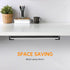 3 PCS Under Desk Laptop Mount with Anti-Scratch Felt Board,Under Desk Laptop Holder Tray,Durable Under Desk Shelf for Laptop/Keyboard Storage...