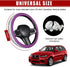 Bling Car Steering Wheel Cover, Sparkling Crystal Rhinestone Auto Wheel Protector, Anti Slip Cover Fit 15 Inch Steering Wheel for Women Girls, Uni...