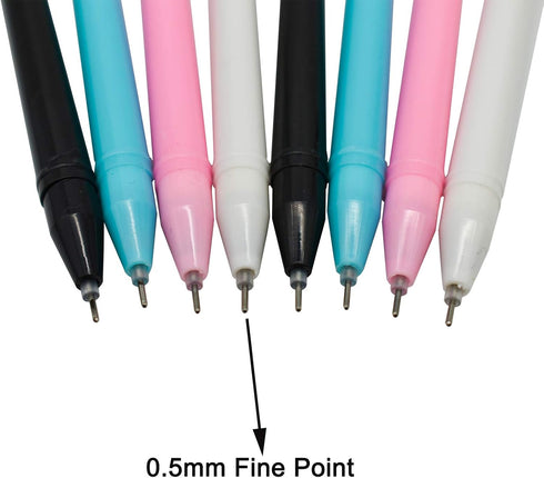 Maydahui 36PCS Cute Rabbit Rollerball Pen Cute Cartoon Animal Pens Black Gel Ink Pens for Office School Home...
