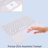 Wireless Bluetooth Keyboard with Touchpad,Portable Ultra Slim 7-Colors Backlit Keyboard,10 inch Rechargeable Keyboard for IPad/IPad Pro, Android T...
