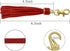 PAMIR TONG 5.9'' 15pcs PU Leather Tassel for Purse With Golden Metal Caps Lobster Swivel Keychain Tassels For Handbag Phone Car Key Jewelry DIY Cr...