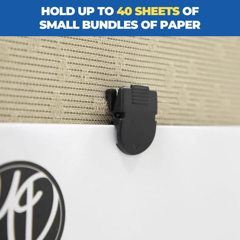 1InTheOffice Cubicle Clips for Fabric Walls, Fabric Panel Wall Clips, Cubicle Wall Clips, Black, 25/Pack...