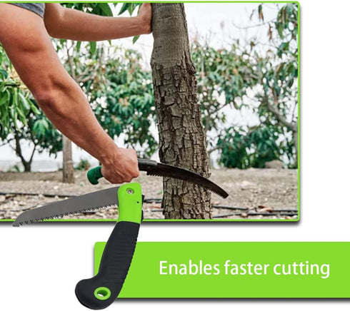 Hand Saw Folding Saw Pruning Saw with Rugged 5.9 Inch Blades Held Foldable Garden Saw for Cutting Tree Branches Bamboo Bone...