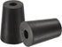 MECCANIXITY Rubber Tapered Plug 13mm to 17mm with Hole Test Tubes Bungs Stopper Black for Lab Home 5 Pieces...
