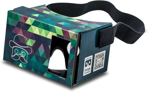Google Cardboard POP! Cardboard + Free Head Strap and Cushion. for Android and iPhone. Fits Every Phone. Including Lenses. 3D Glasses VR Glasses V...