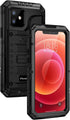 seacosmo Case for iPhone 12, IP68 Waterproof Shockproof Dustproof Case with Built-in Screen Protector Full Body Protective Heavy Duty Metal Cover ...