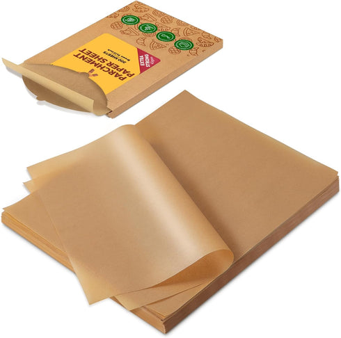 Katbite 200Pcs 9x13 inch Heavy Duty Unbleached Parchment Paper, Parchment Paper Sheets for Baking Cookies, Cooking, Frying, Air Fryer, Grilling Ra...