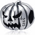 Happy Halloween Skull Pumpkin Charms 925 Sterling Silver Holiday Beads fit Pandora Bracelets Gifts for Women...