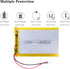 Liter 3.7V 3000mAh 505573 Lipo Battery Rechargeable Lithium Polymer ion Battery Pack with JST 2.0mm Connector...
