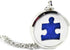 FIKA Autism Awareness Puzzle Piece Symbol Support Aromatherapy Essential Oils Diffuser Air Freshener Necklace Pendant Locket Pads included...