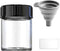 Glass Sample Vials,Wide Mouth Glass Bottle Boro 3.3 with Black Cap for laboratory,reagents bottle,leaf teas, spices,herbs, medication,paint,DIY Cr...