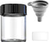 Glass Sample Vials,Wide Mouth Glass Bottle Boro 3.3 with Black Cap for laboratory,reagents bottle,leaf teas, spices,herbs, medication,paint,DIY Cr...
