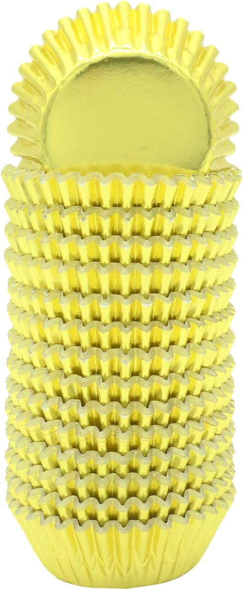 Mini Gold Foil Cupcake Liners Muffin Baking Cups for Party and More, 300-Count...