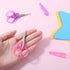 2 PCS Small Scissors All Purpose Kid Scissors with Protective Cover Mini Craft Scissors Precision Straight Fine Tips Design for Scrapbooking Paper...