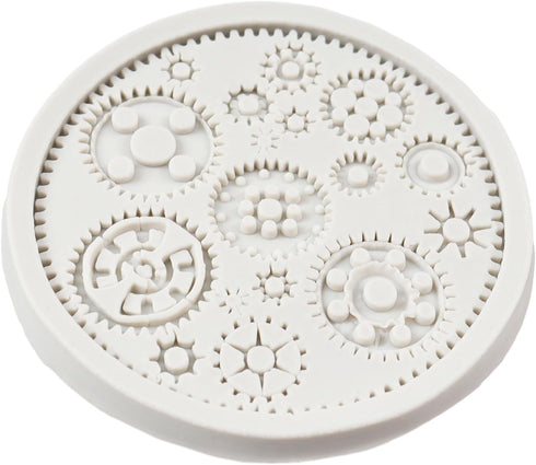 Steampunk Cogs Fondant Mold Gear Silicone Molds for Steampunk Cake Decoration Chocolate Candy Polymer Clay Gum Paste...