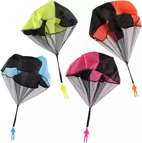 Ven-Trap Parachute Toy, Tangle Free Throwing Toy Parachute, Outdoor Children's Flying Toys, No Battery nor Assembly Required (4 Pieces Set)...