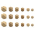 Organic Wooden Geometric Hexagon Beads Accessory 20mm Ecofriendly Wood Faceted Beads DIY Craft Jewelry (20mm-20pcs)...