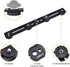 UTEBIT 11 inch Flash Bracket, Long Dual Camera Mount Flash Bracket Extension Bar with 1/4“ Hot Shoe, Straight Flash Brackets 1/4- 3/8 Thread Hole ...