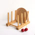 Kunovo Bamboo Dish Rack,Pot lid/Plate/Cutting Board Organizer for Kitchen cabinets,Bottle Drying Holder… (4G)...