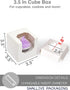 White Cupcake Boxes Individual 15 Count Pre-Assembled with Window and Inserts, Individual Cupcake Containers Auto-Popup for Wedding Baby Shower Mo...