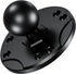 BRCOVAN 1'' Ball Mount Base with Aluminum Alloy AMPS Hole Round Plate & 1'' TPU Ball Adapter Compatible with RAM Mounts B Size 1 Inch Ball Double ...