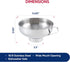HIC Kitchen18/8 Stainless Steel Canning Funnel, 5.5-Inch Diameter...