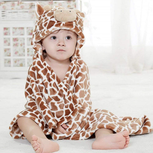 Vauwmsr Baby Hooded Blanket Ultra Soft Warm Newborn Infant Swaddle Wrap Bath Shower Towel, 25.6" x 39.4", Brown...