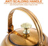 Hemoton Stainless Steel Tea Kettle Stovetop Teapot Hot Water Boiling Kettle with Handle Gas Cooker Metal Kettle Coffee Pot Golden...