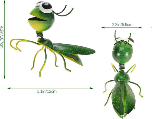 Lewondr Insect Metal Wall Art, 3D Locust Metal Wall Sculpture, Hanging Outdoor Wall Decor Fence Decoration for Garden, Yard, Patio, Indoor Home, S...