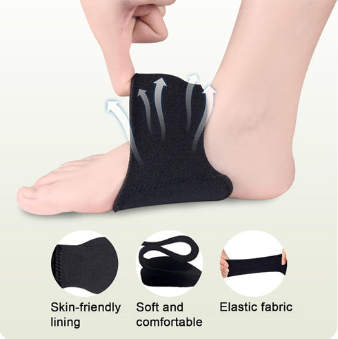 HENGXIA Arch Support Compression Sleeves for Flat Feet, Adjustable Plantar Fasciitis Braces, for Fallen Arches, Orthotic Arch Support Wrap for Hig...