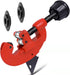 Pipe Cutter Tool, Professional Copper Pipe Cutter Kit with 2Pcs Spare Blade, Quick and Clean Cuts, 1/8 to 1-1/4 Mini Tubing Cutter for Aluminum, C...