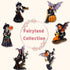 Comfy Hour Fairyland Collection 6” Dark Fairy Witch Holding and Sits on a Pumpkin, Polyresin Figurine, Halloween Theme Gift, Home Decoration and C...