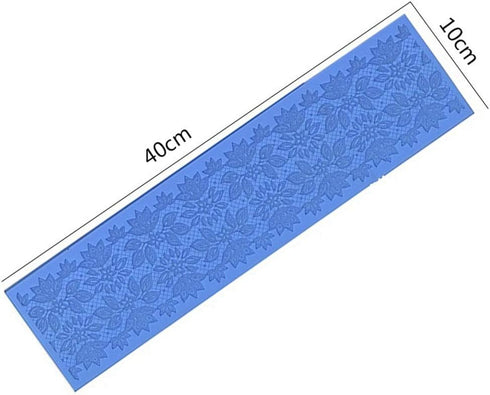 Flower Floral Lace Mat For Cake Large Silicone Cake Lace Mat Cake Decoration Sugar Craft Tools of Bakeware (Lotus 114 A)...