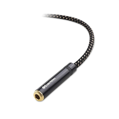 Cable Matters Braided 1/4 Inch Extension Cable 6 ft (1/4 TRS to 1/4 Inch Male to Female Cable)...