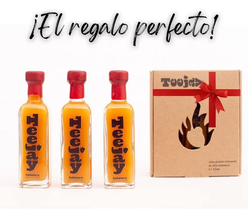 Teejay | Handmade Small Batch Habanero Hot Sauce, 100% natural. 3 ct. 2 oz each...