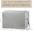 Indoor Air Conditioner Cover, AC Unit Window Cover for Inside Double Insulation with Elastic Drawstring 25L x 17H x 3.5D inches Grey...